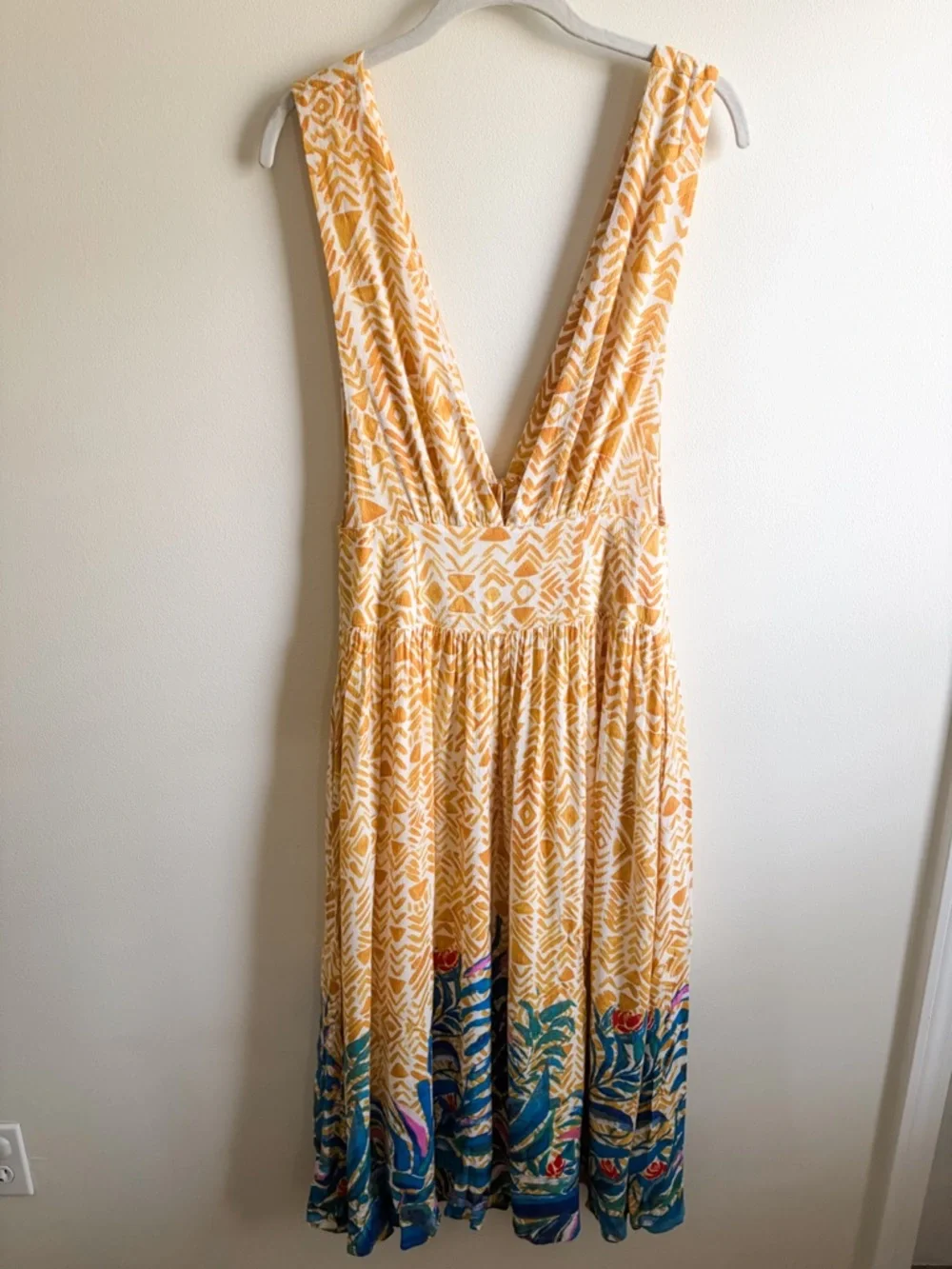 Free People Hot House Tropical Midi Dress